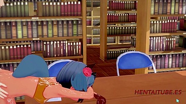 BNA Hentai - Michiru Kagemori is Fucked in the library - Anime Manga Japanese Cartoon Yiff 3D