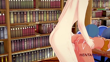 BNA Hentai - Michiru Kagemori is Fucked in the library - Anime Manga Japanese Cartoon Yiff 3D