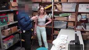 Busty teen 18+ stole a expensive merchandise from the store