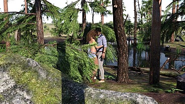 Lancaster Boarding House 3 - Ryan Sees Abigail Grabbing Jason’s Dick Near the Lake