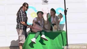 Cute Scout Babes And Get Nicely Fucked With Billy Boston, Jack Vegas And Haley Spades