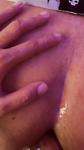 Tian Pineda Taking My Fist And My Big Uncut Latino Cock Untill I Cum All Over His Big Booty   Clip 1