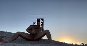 Public beach masturbating