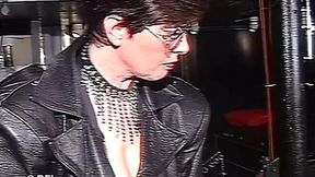 Female domina punishes and pleases her male sub