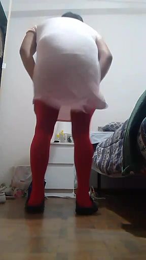 Shaking my bum in a nightshirt