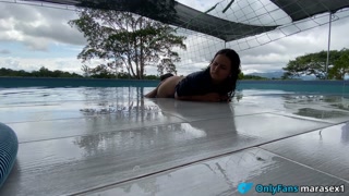 RISKY SEX in public pool