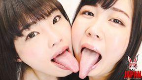 Saliva Play: Hikari & Ena’s Deep Lesbian Kiss Exploration!