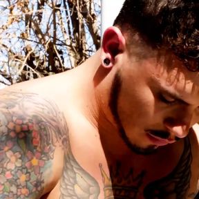 SOUTHERNSTROKES Tattooed Jock Seth Knight Masturbates Solo