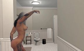 Maria's Mom Slurping My Cum While Making Soup