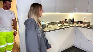 Plumber gets Seduced by Blonde Teen Uni Student