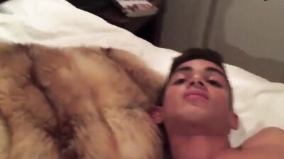 Hot stud sucks a huge twink dick before balls deep pounding
