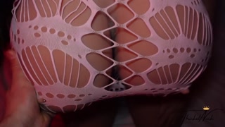 Super Wet TITFUCK In Sexy Lingerie, Oil, Bouncing Tits &amp; Cumshot