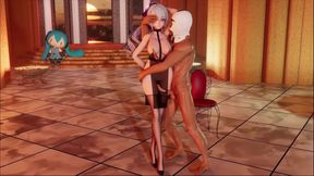 [mmd] Abracadabra; Anal Sex; Nipple Chains; Black Stockings; Dance Sex; Doggy Style