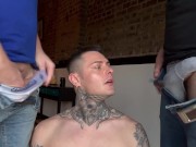 Two Big Dick Top Rough bareback Fuck Danny Baldwin Threesome (OF/JFF TRAILER)