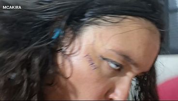 Puta Novinha Mamando e Sentando no Cacete Grosso At&eacute_ Receber Porra