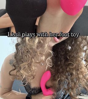 Vibrator on My Soft Soles: First in Pantyhose, Then Completely Bare