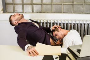 William Seed and Killiam Wesker fucking at work