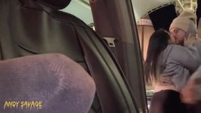 Asian Blowjob And Anal In Car