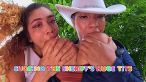 Sucking the sheriff's huge tits - Kira - Lissa