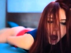 Beautiful REDHEAD fingers herself to AGONY