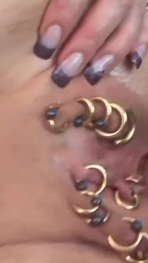Two horny women fucked in orgy