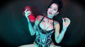 Locked and Loaded: an Anal Offering to the Dark Lord- Locktober, Blasphemy, Anal, Chastity Task