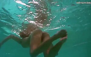 Sexy underwater redhead Nikita Vodorezova