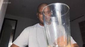 Filling a Glass with My Precum Goes Wrong