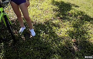 Race wrecks Chick's Bike and Shaved Pussey