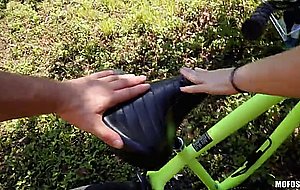 Race wrecks Chick's Bike and Shaved Pussey