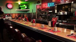 Gemma Massey, Isis Love, and Krissy Lynn Blow the Cook in a Full-on Diner Orgy