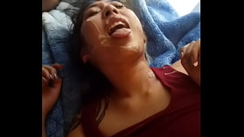 Asian gets a big facial by bbc