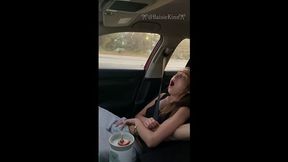 Alice Miller - Fingering My Girl In The Fast Lane While The Pressure Builds Public Orgasm On The Highway