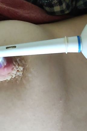 Nipples Teasing with Electric Toothbrush