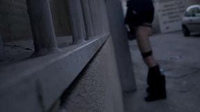 amateur boys pissing in the street, one tries a quick blowjob