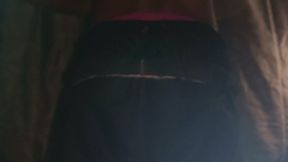 Exotic Fitness Femboy in Chastity Stripteases & Squats in Your Face