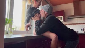 Horny Wife in the Kitchen Wants Me to Season Her Rabbit