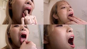 [Premium Edition]Noa Eikawa - Showing inside cute girl's mouth, chewing gummy candys, sucking fingers, licking and sucking human doll, and chewing dried sardines mout-122-PREMIUM - wmv