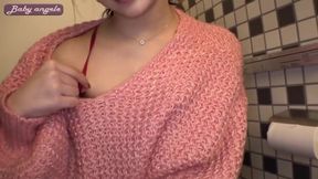 Unexpected Squirt Burst. Pink Nipples Overwhelmed by Raw Piston Creampie Part 1