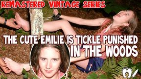 REMASTERED VINTAGE SERIES : THE CUTE EMILIE IS TICKLE PUNISHED IN THE WOODS - MP4