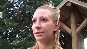 Blonde MILF Stretched Wide in Outdoor Hardcore Adventure