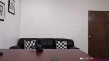 Shrooms Q's Casting Couch Creampie Anal - Petite Babe's Massive creampie