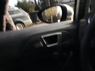 German Golden-haired Cutie Lisa Pick up and Talk to Risky Bang in Car at Public Place