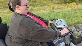 SSBBW BY THE SEA ON MY MOBILITY SCOOTER