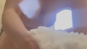 Giving my feet a good clean