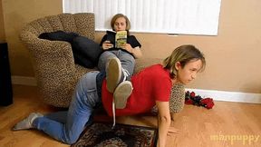 Human Furniture Foot Slave - Zeke Wolf - Elis Ataxxx - Manpuppy - MOV 1080 Remaster