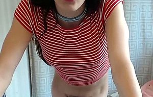 Long hairy dick teenager femboy has precum