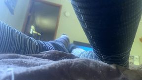 Shrinking fetish - A Tiny Human Sniffs Giantess Socks as She Watches a Movie POV, Foot fetish, Giantess, Sock fetish  1080 smaller