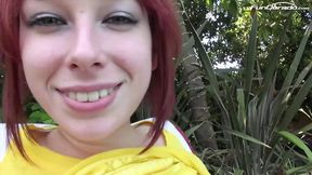 Little Redhead Seducing Stepdad in Steamy Bedroom Scene