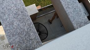 Caught my neighbor masturbating on balcony